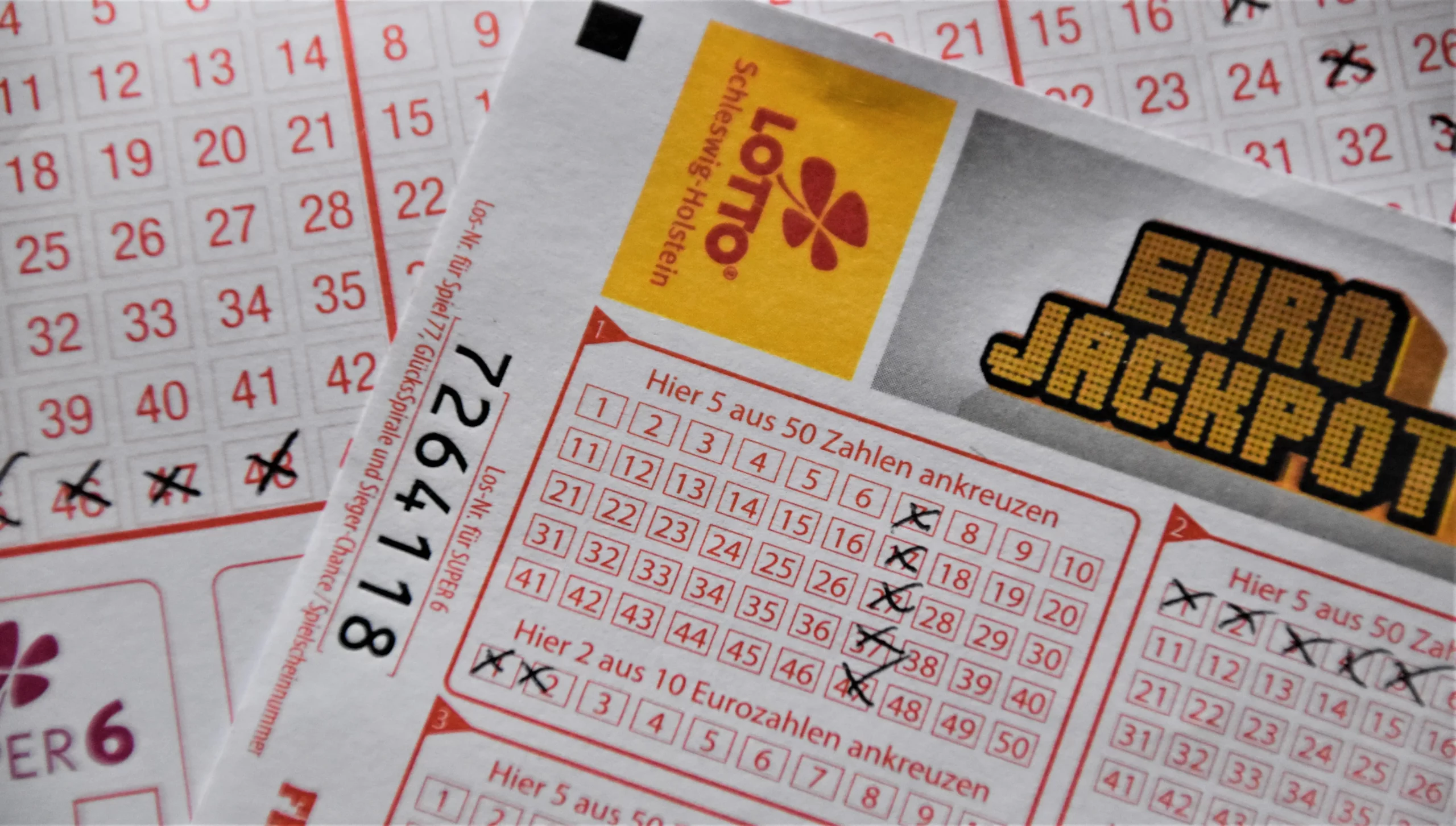 Euro jackpot lottery ticket